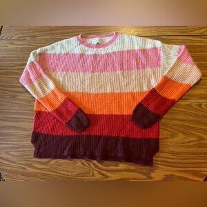 Colorful Striped Women's Sweater